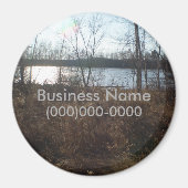 Aimant Coucher de soleil nuageux (Devant)