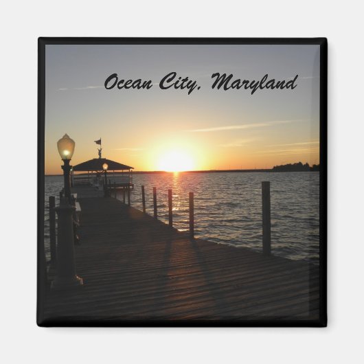 Aimant Coucher de soleil OC, MD gazebo (Devant)