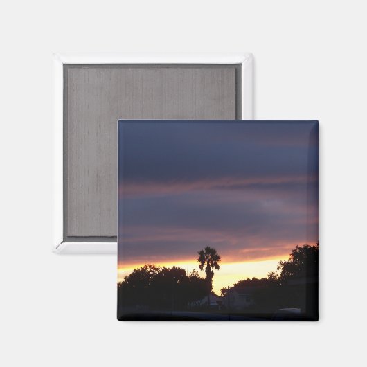 Aimant coucher de soleil orageux (Recto/Verso)