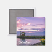 Aimant Coucher de soleil rose sur le lac (Recto/Verso)
