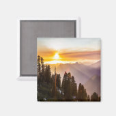 Aimant Coucher de soleil sur la forêt (Recto/Verso)