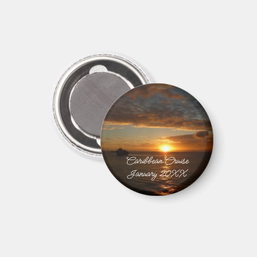 Aimant Coucher de soleil sur la mer II (Recto/Verso)