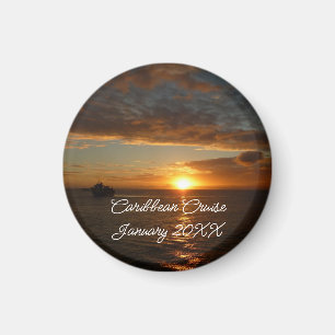 Aimant Coucher de soleil sur la mer II