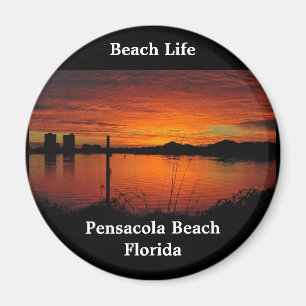 Aimant Coucher de soleil sur la plage de Pensacola