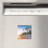 Aimant Coucher de soleil sur la plage tropicale | Républi (In Situ (Lave-vaisselle))