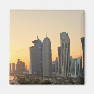 Aimant Coucher de soleil sur l'aimant de Doha, Qatar