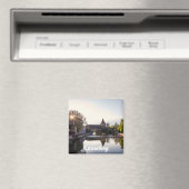 Aimant Coucher de soleil sur l'ancien pont médiéval de Nu (In Situ (Lave-vaisselle))