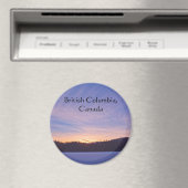 Aimant Coucher de soleil sur le lac et les arbres d'hiver (In Situ (Lave-vaisselle))