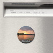 Aimant Coucher de soleil sur le lac Marion Santee SC (In Situ (Lave-vaisselle))