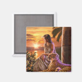 Aimant "Coucher de soleil sur le Nil" (Recto/Verso)