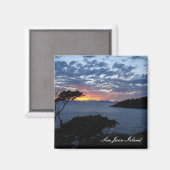 Aimant Coucher de soleil sur l'île (Recto/Verso)