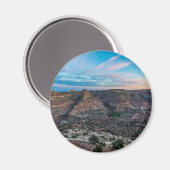 Aimant Coucher de soleil sur Little Grand Canyon - Vue su (Recto/Verso)