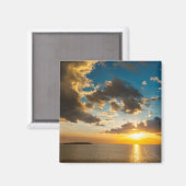 Aimant Coucher de soleil sur l'océan, Fidji (Recto/Verso)