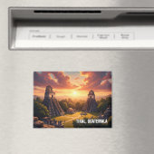 Aimant Coucher de soleil sur Tikal Guatemala (In Situ (Lave-vaisselle))