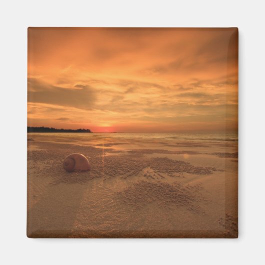 Aimant Coucher De Soleil Sur Une Plage Thaï (Devant)