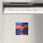 Aimant Coucher de soleil tropical (In Situ (Lave-vaisselle))