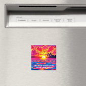 Aimant Coucher de soleil tropical  (In Situ (Lave-vaisselle))
