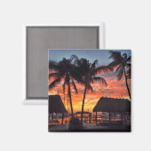 Aimant Coucher de soleil tropical Florida Keys (Recto/Verso)