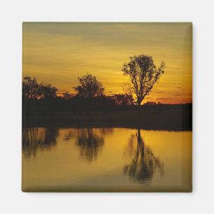 Aimant Coucher de soleil, Yellow Water Billabong