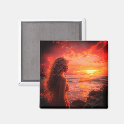 Aimant Coucher du soleil (Recto/Verso)