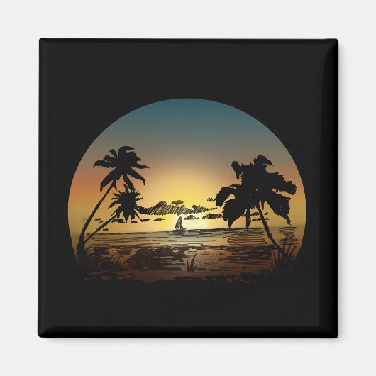 Aimant Coucher du soleil (Devant)