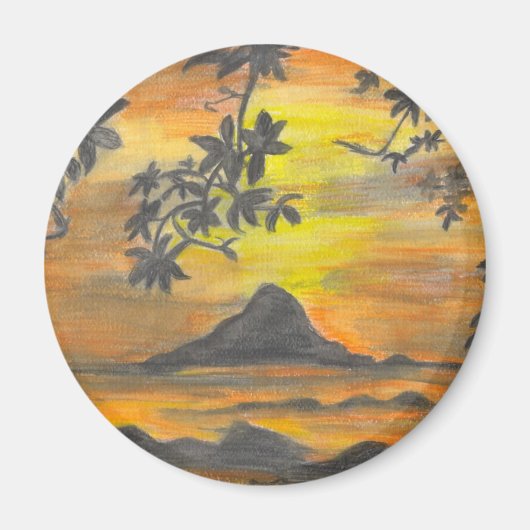 Aimant Coucher du soleil (Devant)