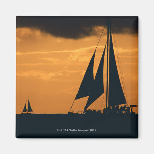 Aimant Coucher du soleil et yacht 2