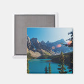 Aimant Coucher du soleil | Moraine Lake, Canada (Recto/Verso)