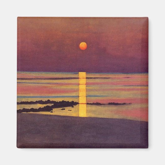 Aimant Coucher du soleil (par Félix Vallotton) (Devant)