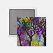 Aimant Couches d'arbres sur l'Arrière - plan Mica (Recto/Verso)