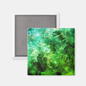 Aimant Couches de cristaux verts (Recto/Verso)