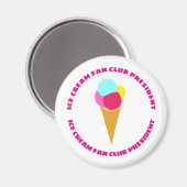 Aimant couleur crème glacée (Recto/Verso)