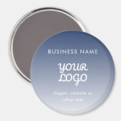Aimant Couleur de dégradé modifiable de votre logo (Recto/Verso)