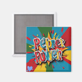 Aimant "Couleur de poivre éclater" (Recto/Verso)