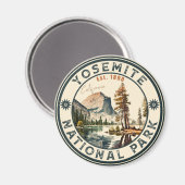 Aimant Couleur d'eau du parc national Yosemite Coucher de (Recto/Verso)