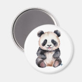 Aimant Couleur d'eau pour bébé panda (Recto/Verso)