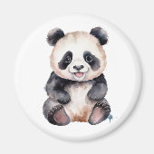 Aimant Couleur d'eau pour bébé panda (Devant)