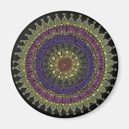 Aimant Couleur éclatée (Devant)