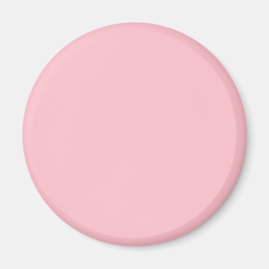Aimant Couleur FFC0CB rose - Option pour ajouter un nom (Devant)
