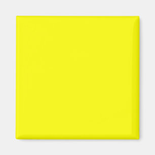 Aimant Couleur FFFF00 Jaune Lumineux - Ajouter Votre Nom 