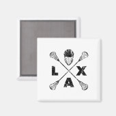 Aimant Couleur noire de l'axe de croix de Lacrosse (Recto/Verso)
