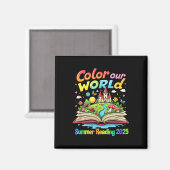 Aimant Couleur Notre Monde Été 2025 Programme de Lecture (Recto/Verso)