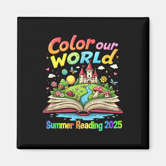 Aimant Couleur Notre Monde Été 2025 Programme de Lecture (Devant)