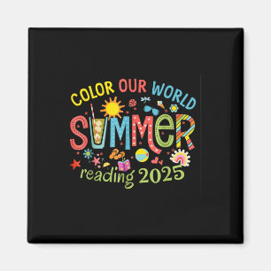 Aimant Couleur Notre Monde Été 2025 Programme de Lecture