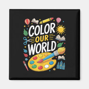 Aimant Couleur Notre Monde Lecture Été 2025 Art Peinture