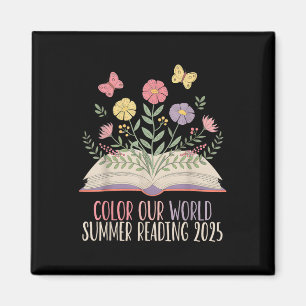 Aimant Couleur Notre Monde Lecture Été 2025 Mignonne Livr