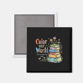 Aimant Couleur Notre Monde Lecture Été 2025 Programme Bib (Recto/Verso)