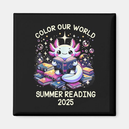 Aimant Couleur Notre Programme Mondial De Lecture Été 202 (Devant)