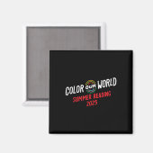 Aimant Couleur Notre Programme Mondial de Lecture Été 202 (Recto/Verso)