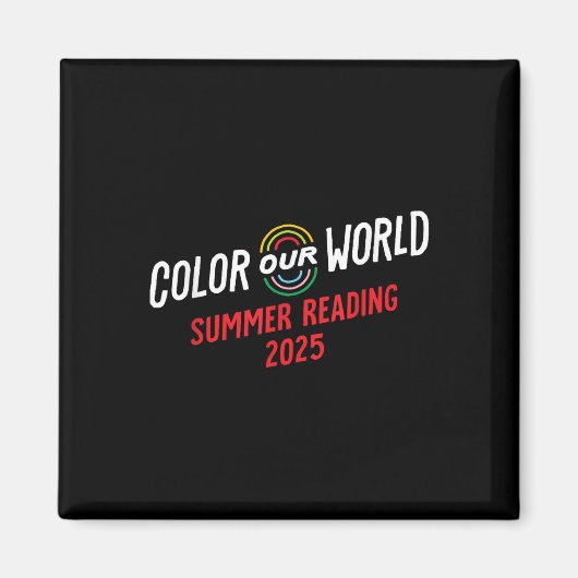 Aimant Couleur Notre Programme Mondial de Lecture Été 202 (Devant)